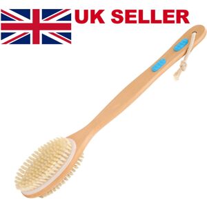 Unbranded Long Handle Natural Wooden Bristle Shower Bath Body Brush Back Scrubber loofah Unbranded Long Handle Natural Wooden Bristle Shower Bath Body Brush Back Scrubber loofah
