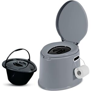 Denny International 6L Large Portable Compact Toilet Potty Loo for Camping (Grey) Denny International 6L Large Portable Compact Toilet Potty Loo for Camping (Grey)
