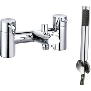 NRG Modern Chrome Bath Shower Mixer Tap with Hand Held Shower Head Set NRG Modern Chrome Bath Shower Mixer Tap with Hand Held Shower Head Set