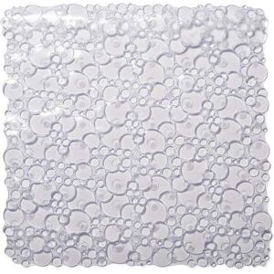 Croydex Bubbles Non-Phthalate Slip-Resistant PVC Suction Bath Mat Clear 53x53cm Croydex Bubbles Non-Phthalate Slip-Resistant PVC Suction Bath Mat Clear 53x53cm