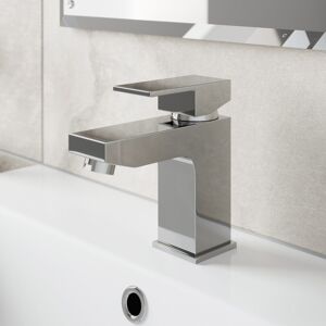 Unbranded Modern Bathroom Square Mono Basin Sink Mixer Tap Lever Handle Chrome Cloakroom Unbranded Modern Bathroom Square Mono Basin Sink Mixer Tap Lever Handle Chrome Cloakroom