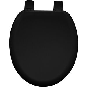 Traditional Toilet Seat Black Bathroom Round Bottom Fix Wood Bemis Sta-Tite Traditional Toilet Seat Black Bathroom Round Bottom Fix Wood Bemis Sta-Tite