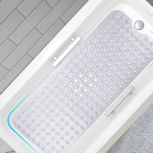 Oxford Homeware (38 x 70 cm, Crystal Clear) Non Slip Bath Mat Bath Tub Shower Mat Anti Allergy B Oxford Homeware (38 x 70 cm, Crystal Clear) Non Slip Bath Mat Bath Tub Shower Mat Anti Allergy B