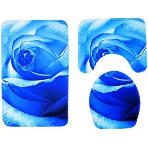 GreenZech (3) 3pcs 3D Rose Bathroom Floor Mat Set Anti Slip Rug, Shower Bath Mat ,Toilet L GreenZech (3) 3pcs 3D Rose Bathroom Floor Mat Set Anti Slip Rug, Shower Bath Mat ,Toilet L
