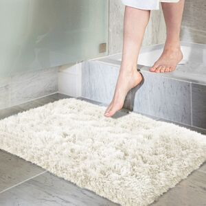 Oxford Homeware (Cream, 50 x 80 cm (1 ft 6 in x 2 ft 6 in)) Non Slip Mats Shaggy Door Mat Fluffy Oxford Homeware (Cream, 50 x 80 cm (1 ft 6 in x 2 ft 6 in)) Non Slip Mats Shaggy Door Mat Fluffy