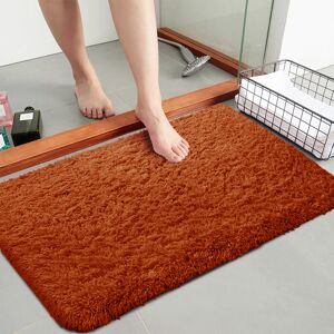 Oxford Homeware (60cm x 110cm (2ft x 3ft 7"), Rust) Non Slip Bath Mats Soft Shaggy Small & Large Oxford Homeware (60cm x 110cm (2ft x 3ft 7"), Rust) Non Slip Bath Mats Soft Shaggy Small & Large