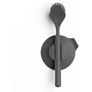 Brabantia Dish Washing Up Cleaning Brush & Suction Cup Holder Plastic, Dark Grey Brabantia Dish Washing Up Cleaning Brush & Suction Cup Holder Plastic, Dark Grey