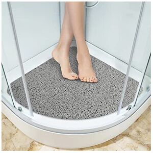MORROWCAMP Corner Shower Mat, Non Slip Anti Mould Bath Mat 60 x 60 cm, Loofah Shower Mats f MORROWCAMP Corner Shower Mat, Non Slip Anti Mould Bath Mat 60 x 60 cm, Loofah Shower Mats f