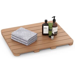 Costway Waterproof Bathroom Floor Mat HIPS Spa Shower Mats Non-Slip Foot Pads 60 x 48cm Costway Waterproof Bathroom Floor Mat HIPS Spa Shower Mats Non-Slip Foot Pads 60 x 48cm