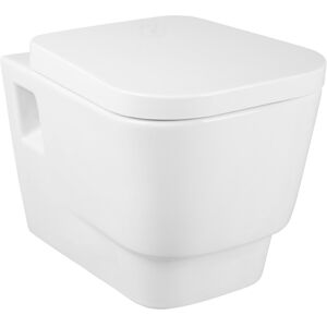 NRG Bathroom Modern White Wall Hung Pan with Soft UF Seat Cover NRG Bathroom Modern White Wall Hung Pan with Soft UF Seat Cover