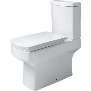 NRG Bathroom White Close-Coupled Toilet with Cistern & PP Seat Cover NRG Bathroom White Close-Coupled Toilet with Cistern & PP Seat Cover