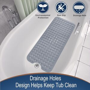 Imperial Rooms (Large (40 x 100) cm, Grey Bath Shower Mat) Non Slip Bath Shower Mats Anti-Bacte Imperial Rooms (Large (40 x 100) cm, Grey Bath Shower Mat) Non Slip Bath Shower Mats Anti-Bacte