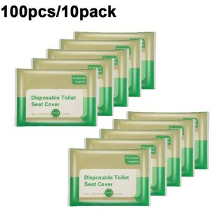 nobrand (100pcs) Portable Disposable Toilet Seat Cover Mat Travel Camping Hotel Home Bat nobrand (100pcs) Portable Disposable Toilet Seat Cover Mat Travel Camping Hotel Home Bat