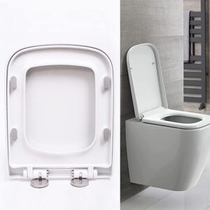 YouseaHome Soft-Close Toilet Seat with Quick-Release Hinges, Top-Fix, Stay-Tight, Square-Sh YouseaHome Soft-Close Toilet Seat with Quick-Release Hinges, Top-Fix, Stay-Tight, Square-Sh