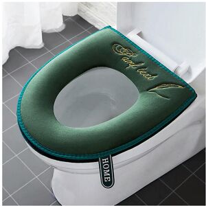 Unbranded (green-Zipper) Universal Toilet Seat Cover Winter Warm Soft WC Mat Bathroom Wash Unbranded (green-Zipper) Universal Toilet Seat Cover Winter Warm Soft WC Mat Bathroom Wash