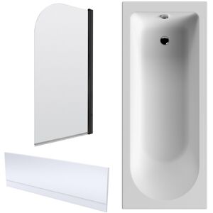 Balterley Round Single Ended 1700x700 Shower Bath Set - Front Panel, Round Bath Screen Balterley Round Single Ended 1700x700 Shower Bath Set - Front Panel, Round Bath Screen