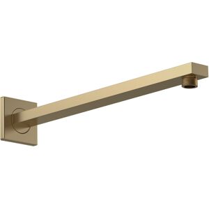 Balterley Rectangular Wall Mount Shower Arm - Brushed Brass - 360mm Balterley Rectangular Wall Mount Shower Arm - Brushed Brass - 360mm