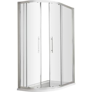 Balterley 8mm Toughened Safety Glass Offset Shower Quadrant, Chrome - 1200 x 800mm Balterley 8mm Toughened Safety Glass Offset Shower Quadrant, Chrome - 1200 x 800mm