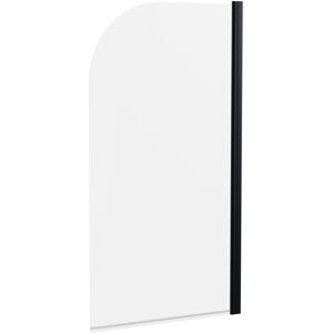 Balterley Black 6mm Toughened Safety Glass Straight Reversible Bath Screen Balterley Black 6mm Toughened Safety Glass Straight Reversible Bath Screen
