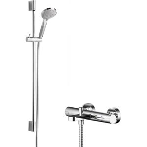 Balterley Current Wall Mount Thermostatic Bath Shower Mixer Tap with Slimline Slide Rail K Balterley Current Wall Mount Thermostatic Bath Shower Mixer Tap with Slimline Slide Rail K