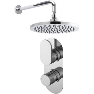 Balterley Current Shower Bundle Concealed Round Twin Valve, Arm & Head Kit - Chrome Balter Balterley Current Shower Bundle Concealed Round Twin Valve, Arm & Head Kit - Chrome Balter