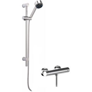 Balterley Current Thermostatic Minimalist Bar Valve with Multi Function Handset Slide Rail Balterley Current Thermostatic Minimalist Bar Valve with Multi Function Handset Slide Rail