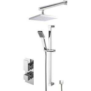 Empire Concealed Square Twin Valve Shower Set - Chrome - Balterley Empire Concealed Square Twin Valve Shower Set - Chrome - Balterley
