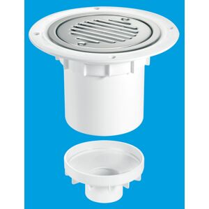 McAlpine Shower Trap Gully for Sheet Floors 110mm & 2'' Outlet TSG2SS-SL-SC McAlpine Shower Trap Gully for Sheet Floors 110mm & 2'' Outlet TSG2SS-SL-SC