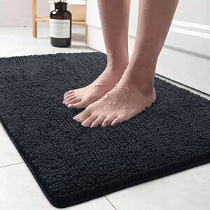 Imperial Rooms (50cm x 80cm, Black) Chenille Bath Mat Non-Slip Dog Doormats Bathroom Shower Rug Imperial Rooms (50cm x 80cm, Black) Chenille Bath Mat Non-Slip Dog Doormats Bathroom Shower Rug