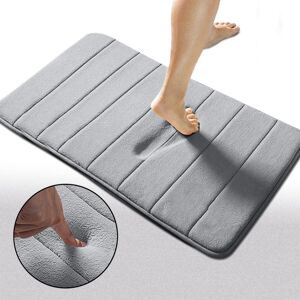 ASPIRE HOMEWARE (40x60 cm, Silver Bath Mat) Bath Shower Mat Memory Foam Anti Slip Bathroom Rug ASPIRE HOMEWARE (40x60 cm, Silver Bath Mat) Bath Shower Mat Memory Foam Anti Slip Bathroom Rug