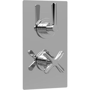Balterley Connect Twin Concealed Crosshead Thermostatic Shower Valve with Diverter (2 Outl Balterley Connect Twin Concealed Crosshead Thermostatic Shower Valve with Diverter (2 Outl