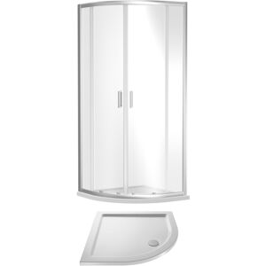 Balterley Ruwa 6mm Toughened Safety Glass Quadrant Shower Enclosure and Resin Shower Tray - 900 Balterley Ruwa 6mm Toughened Safety Glass Quadrant Shower Enclosure and Resin Shower Tray - 900