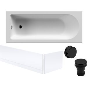 Balterley Round Single Ended 1700x700 Bath Set – Front Bath Panel & Black Waste Balterley Round Single Ended 1700x700 Bath Set – Front Bath Panel & Black Waste