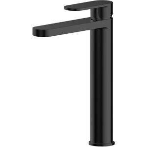 Current Round High Rise Mono Basin Mixer Tap - Matt Black - Balterley Current Round High Rise Mono Basin Mixer Tap - Matt Black - Balterley