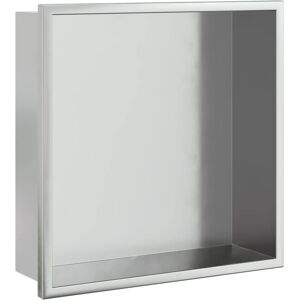 (silver) vidaXL Shower Niche Bathroom Storage Recessed Shower Shelf Stainless St (silver) vidaXL Shower Niche Bathroom Storage Recessed Shower Shelf Stainless St