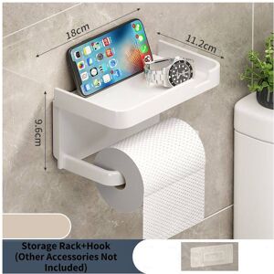 Unbranded (White) Paper Toilet Boxs Punch Free Storage Rack Household Rolls Paper Wall Mou Unbranded (White) Paper Toilet Boxs Punch Free Storage Rack Household Rolls Paper Wall Mou