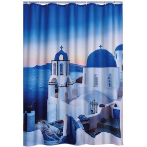 VidaXL RIDDER Bathroom Shower Curtain Santorini Washable 180x200cm Water Resistant VidaXL RIDDER Bathroom Shower Curtain Santorini Washable 180x200cm Water Resistant