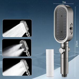 Unbranded (grey) 3 Modes High Pressure Shower Head Built-in Filter Handheld Adjustable Wat Unbranded (grey) 3 Modes High Pressure Shower Head Built-in Filter Handheld Adjustable Wat