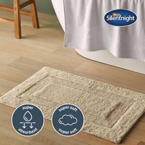(Natural) Silentnight Supersoft Bathmat Super Soft & Absorbent 100% Cotton BCI - (Natural) Silentnight Supersoft Bathmat Super Soft & Absorbent 100% Cotton BCI -