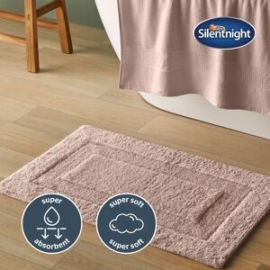 (Pink) Silentnight Supersoft Bathmat Super Soft & Absorbent 100% Cotton BCI - Qu (Pink) Silentnight Supersoft Bathmat Super Soft & Absorbent 100% Cotton BCI - Qu