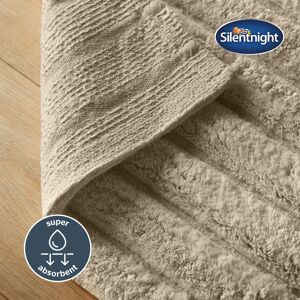 (Natural) Silentnight Ribbed Cotton Bathmat Super Soft & Super Absorbent 100% Co (Natural) Silentnight Ribbed Cotton Bathmat Super Soft & Super Absorbent 100% Co