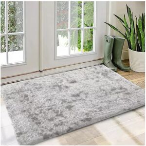 Imperial Rooms (60x110 cm (Large Door Mat/Bathroom Bath Mat)) Silver Rugs Anti-Slip Large Shagg Imperial Rooms (60x110 cm (Large Door Mat/Bathroom Bath Mat)) Silver Rugs Anti-Slip Large Shagg