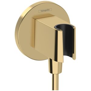 Hansgrohe Handheld Shower Wall Outlet 1/2-inch Thread Connection in Polished Gol Hansgrohe Handheld Shower Wall Outlet 1/2-inch Thread Connection in Polished Gol