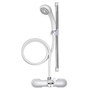 Croydex Bath Shower Mixer Set White & Chrome, 430mm, (AB220022) Croydex Bath Shower Mixer Set White & Chrome, 430mm, (AB220022)