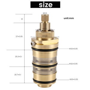 SEM Brass Thermostatic Shower Mixer Valve Bar Repair Kit - Easy Install, 20-48C Temp SEM Brass Thermostatic Shower Mixer Valve Bar Repair Kit - Easy Install, 20-48C Temp