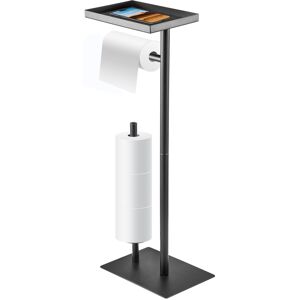 Unbranded Toilet Roll Holder Free Standing Black Toilet Paper Holder Stand Unbranded Toilet Roll Holder Free Standing Black Toilet Paper Holder Stand