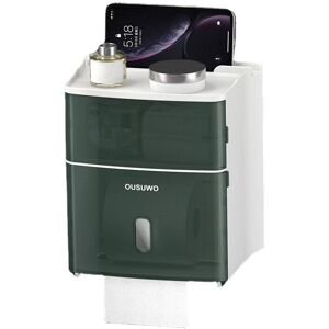 GreenZech (Green) Toilet Paper Holder Waterproof Wall Mounted for Tray Roll Tube Storage B GreenZech (Green) Toilet Paper Holder Waterproof Wall Mounted for Tray Roll Tube Storage B