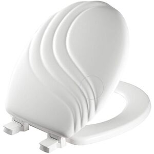 Bemis MAYFAIR 27ECA 000 Sculptured Swirl Toilet Seat will Never Loosen and E Bemis MAYFAIR 27ECA 000 Sculptured Swirl Toilet Seat will Never Loosen and E