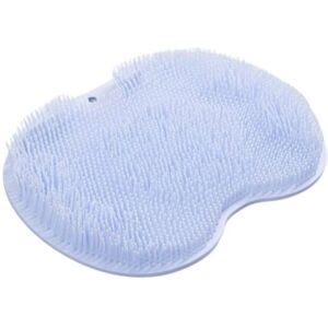 Unbranded (Blue) Foot Silicone Shower Scrubber Back Body Brush Massager Pad Bathroom Mat C Unbranded (Blue) Foot Silicone Shower Scrubber Back Body Brush Massager Pad Bathroom Mat C