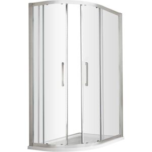 Balterley Sonic 8mm Toughened Safety Glass Offset Shower Quadrant & Bar Handle, Chrome - 1 Balterley Sonic 8mm Toughened Safety Glass Offset Shower Quadrant & Bar Handle, Chrome - 1